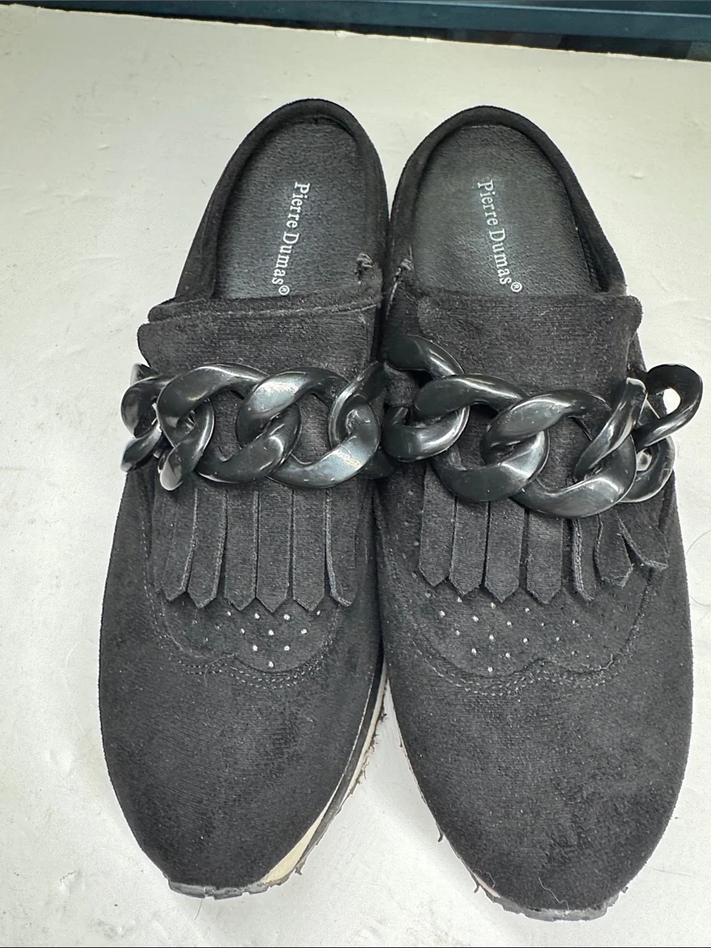 Pierre Dumas Paloma-3 Women's Platform Fashion Mule Sneakers chain comfort 10